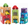 Развивающая игрушка Melissa&Doug Набор блоков-кубов Автомобили и гаражи (MD12435) изображение 2