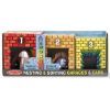 Развивающая игрушка Melissa&Doug Набор блоков-кубов Автомобили и гаражи (MD12435)