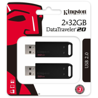 USB флеш накопитель Kingston 2x32GB DataTraveler 20 USB 2.0 (DT20/32GB-2P) изображение 4