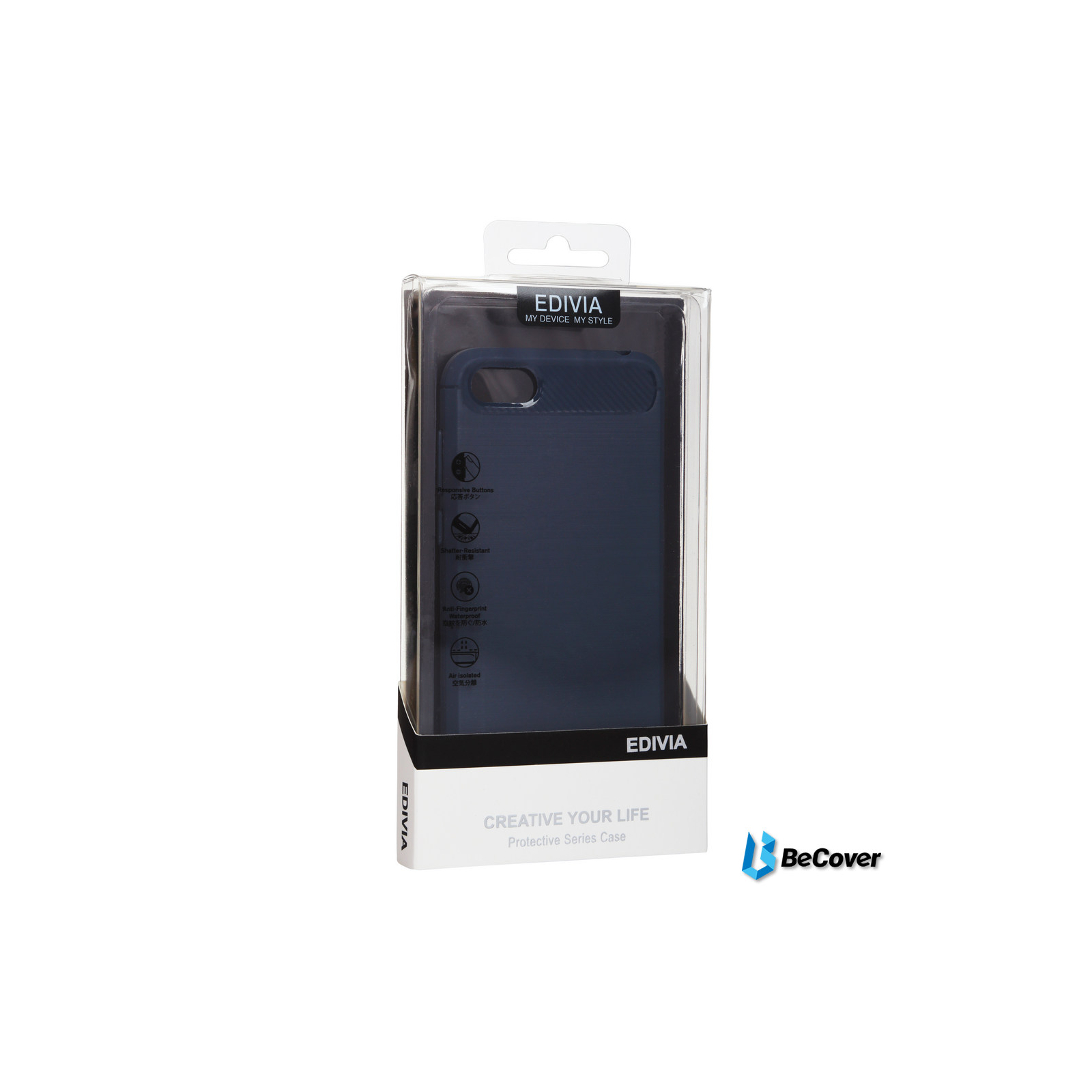 Чехол для мобильного телефона BeCover Carbon Series для Huawei P Smart 2019 Deep Blue (703186)