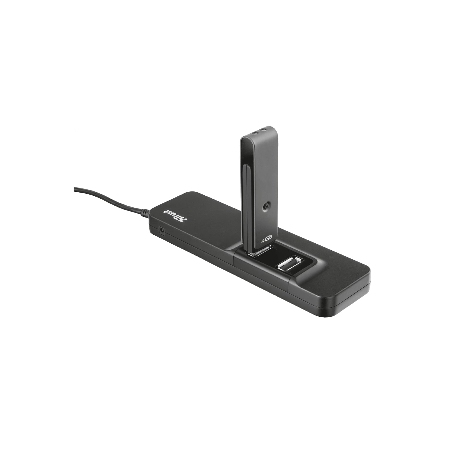 Концентратор Trust Oila 7 Port USB 2.0 Hub - black (20576_TRUST) зображення 3