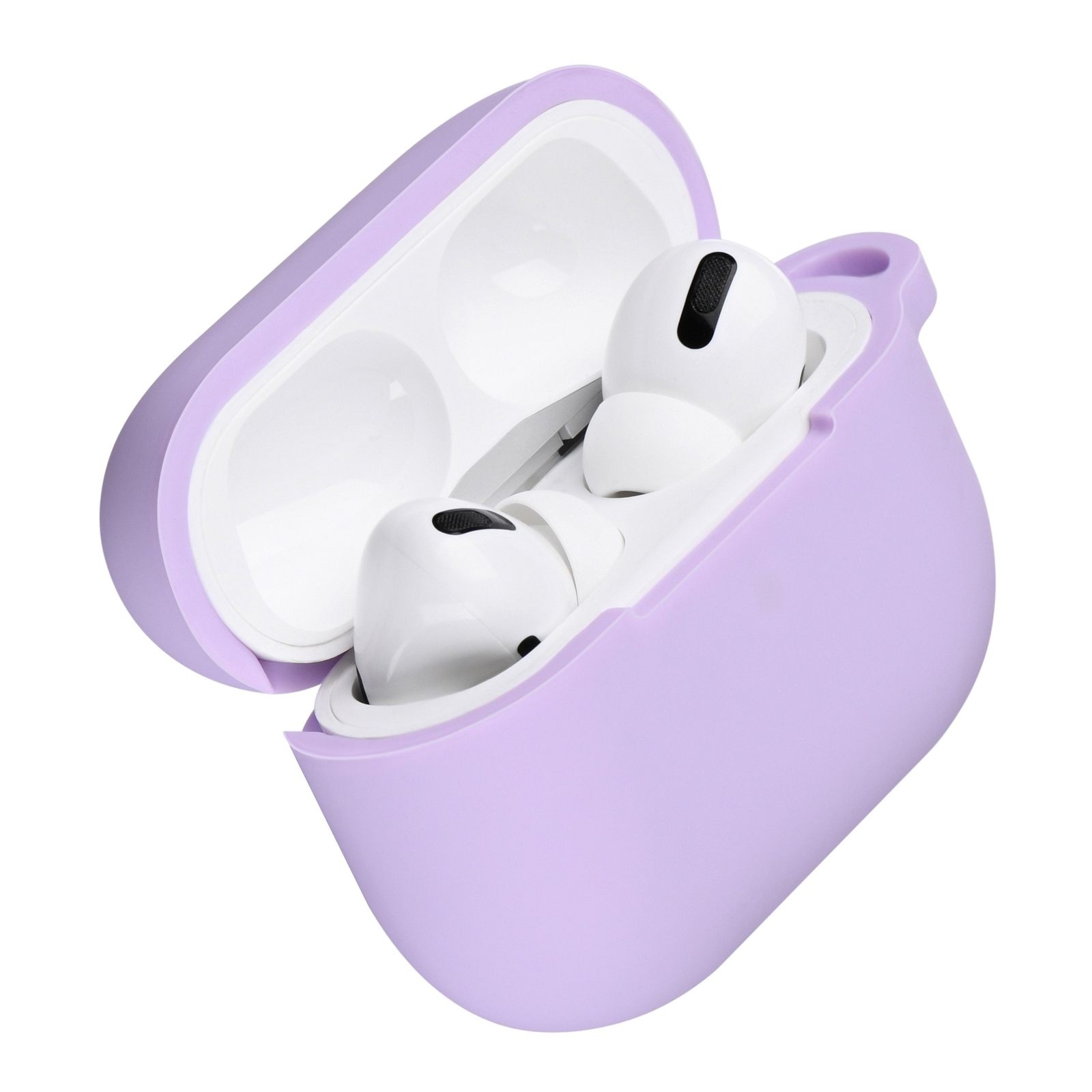 Чохол для навушників 2E для Apple AirPods Pro Pure Color Silicone 2.5 мм Light purpl (2E-PODSPR-IBPCS-2.5-LPR) зображення 2