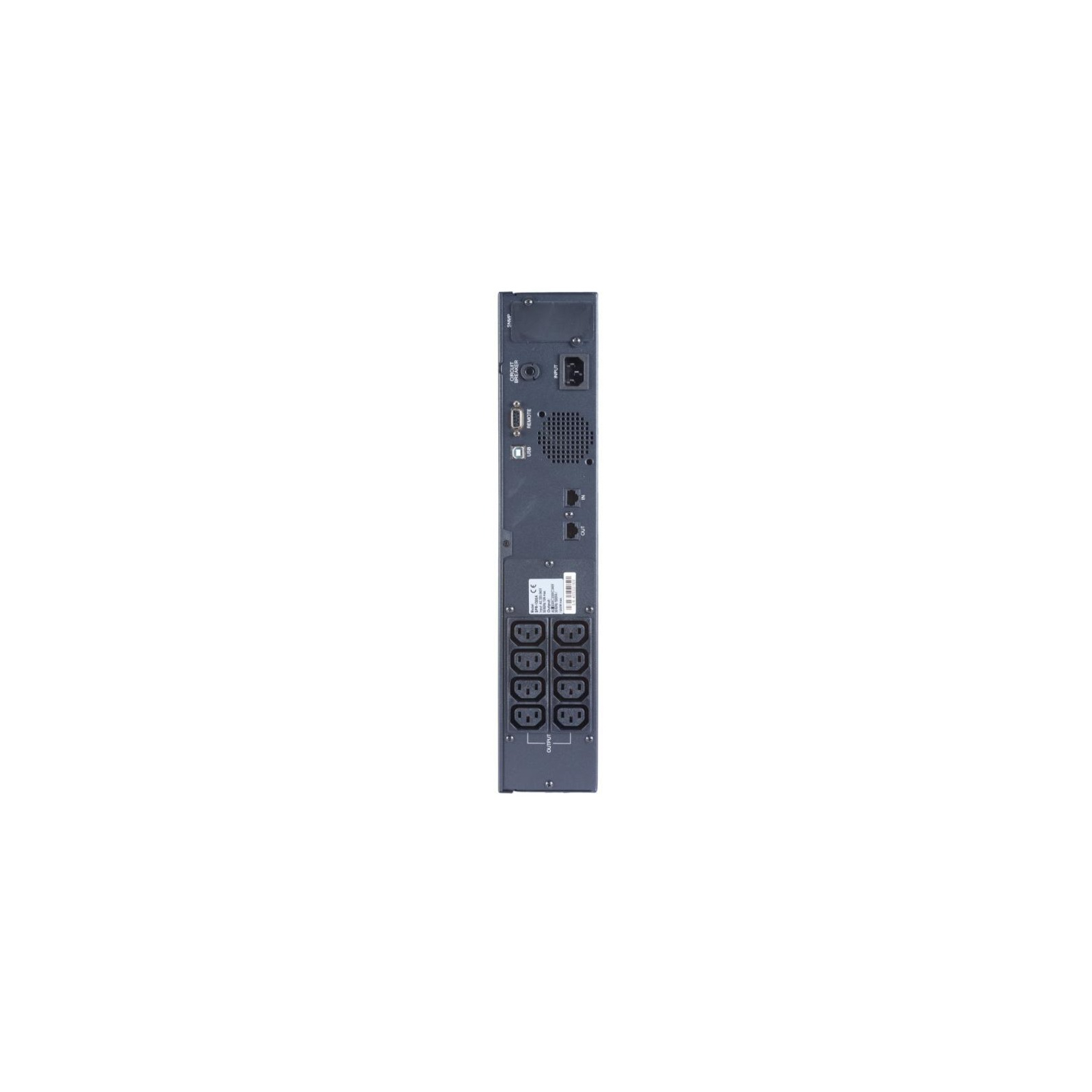 Пристрій безперебійного живлення Powercom SPR-1500 LCD Powercom (SPR.1500.LCD) зображення 3