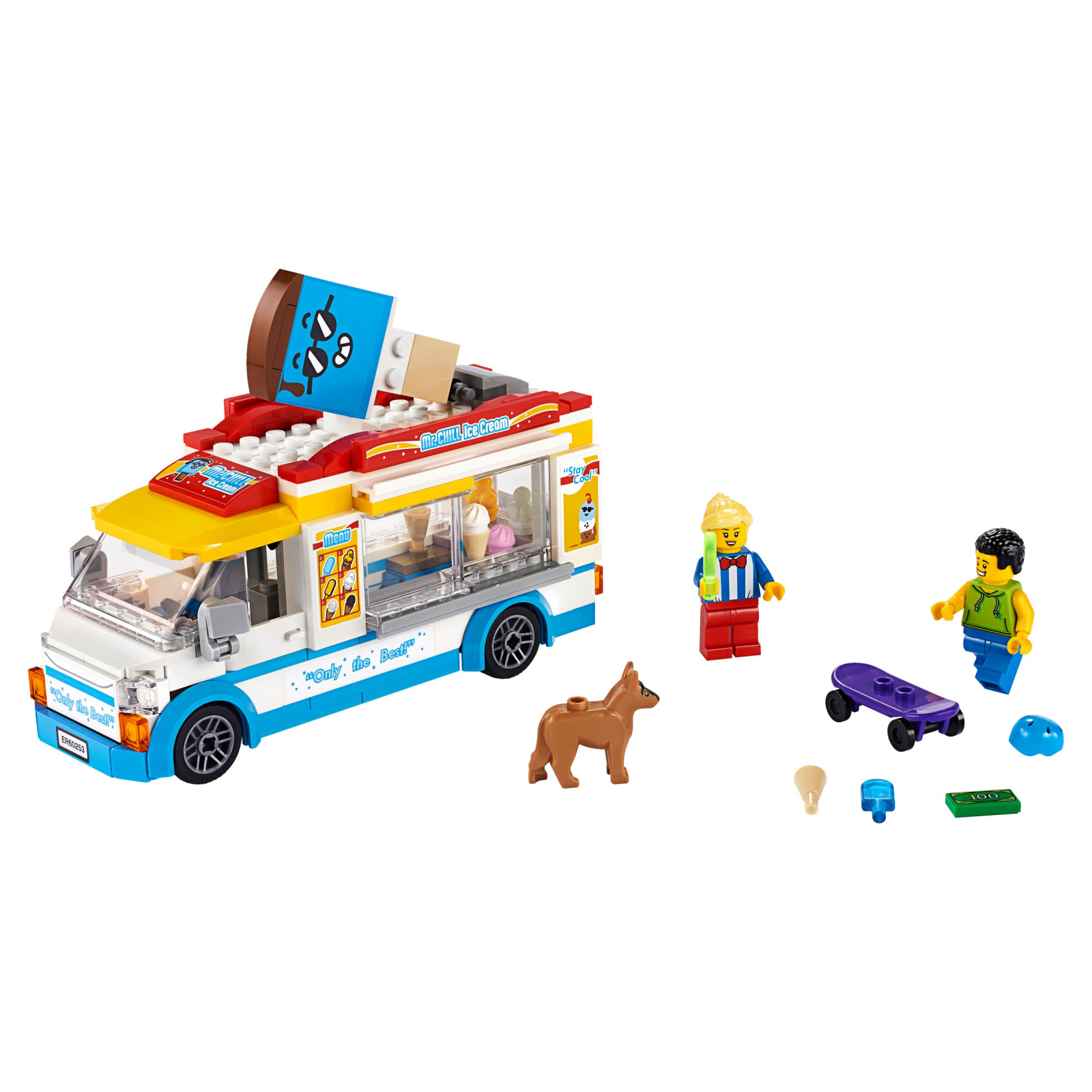 Конструктор LEGO City Great Vehicles Фургон із морозивом 200 деталей (60253) зображення 2