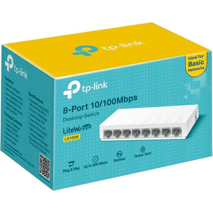 Комутатор мережевий TP-Link LS1008 зображення 3
