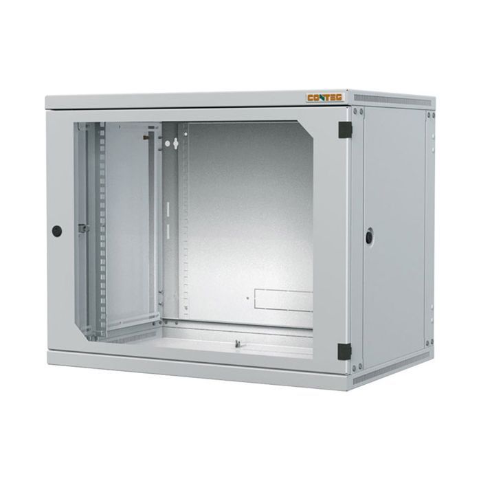 Шкаф настенный Conteg 9U 600x600 removable side panels RAL7035 (RUN-09-60/60)