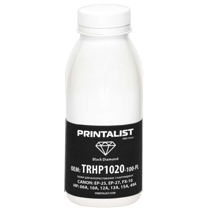 Тонер HP LJ 1010/1020/1022 , 100г Black Printalist (TRHP1020-100-PL)