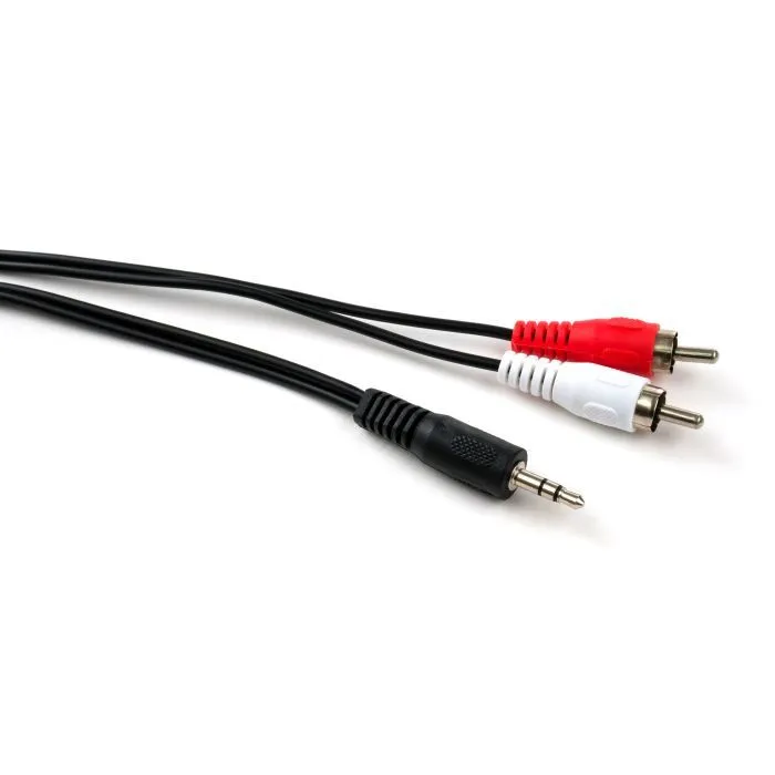 Кабель мультимедійний 3.5mm M to 2xRCA M 5.0m Vinga (VCPDCJ35MRCA25BK) зображення 2