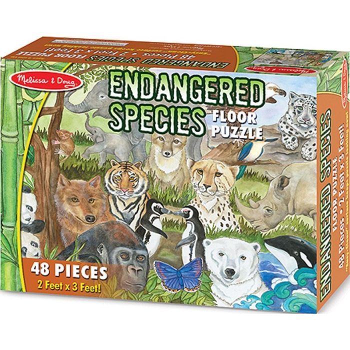 Пазл Melissa&Doug Мега "Вимираючі види тварин", 48 елементів (MD4437) зображення 3