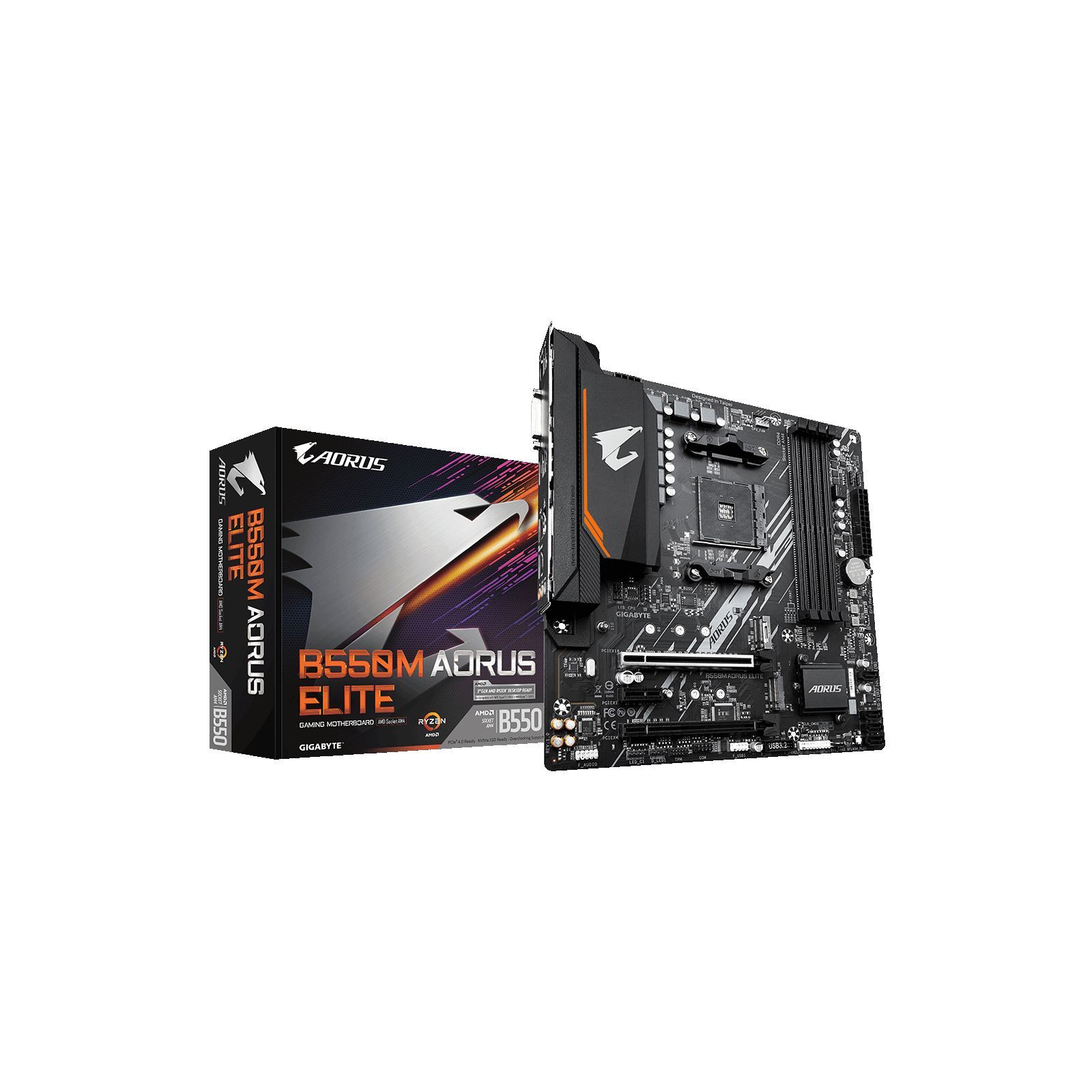 ᐈ Купить материнскую плату GIGABYTE B550M AORUS ELITE в Киеве и