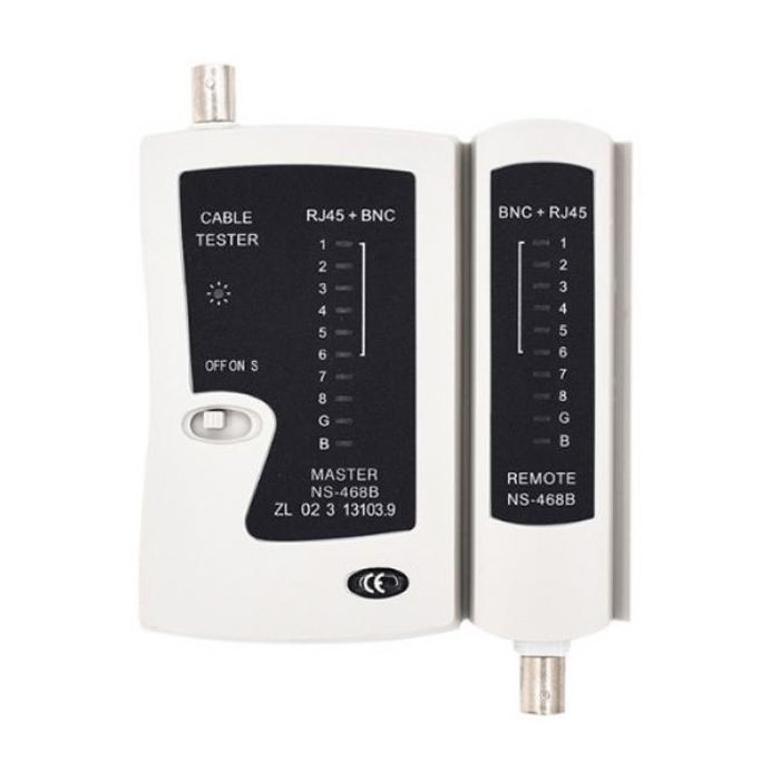 Тестер кабельний RJ-45 + BNC Merlion (NS468BNC)