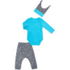 Боді Miniworld зі штанцями і шапочкою з зайчиком (15013-74B-blue) зображення 4