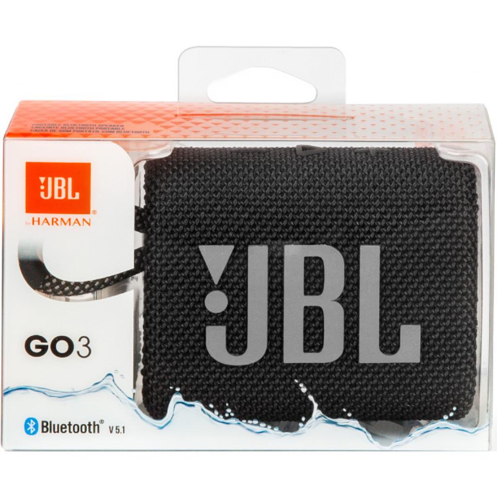 Акустическая система JBL Go 3 Black (JBLGO3BLK) изображение 12