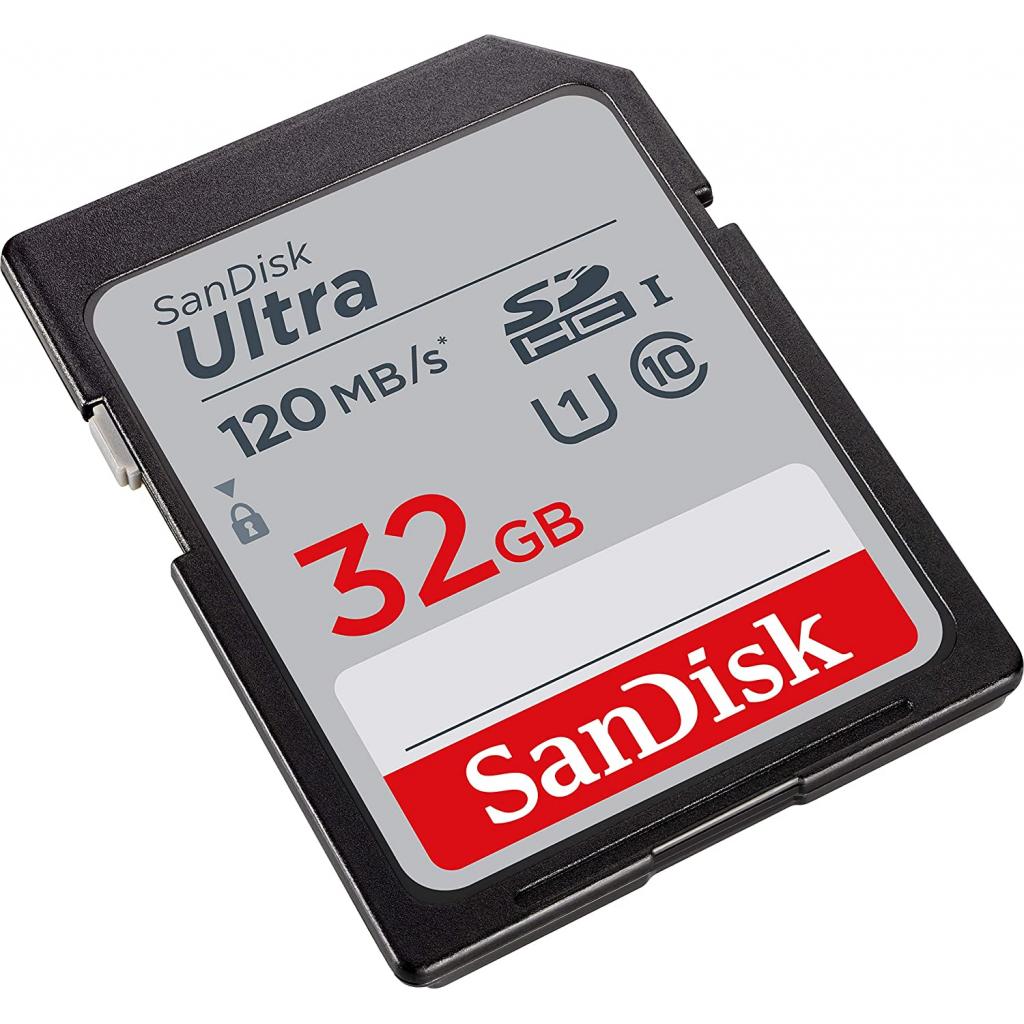 Карта пам'яті SanDisk 32GB SDHC class 10 Ultra (SDSDUN4-032G-GN6IN) зображення 2