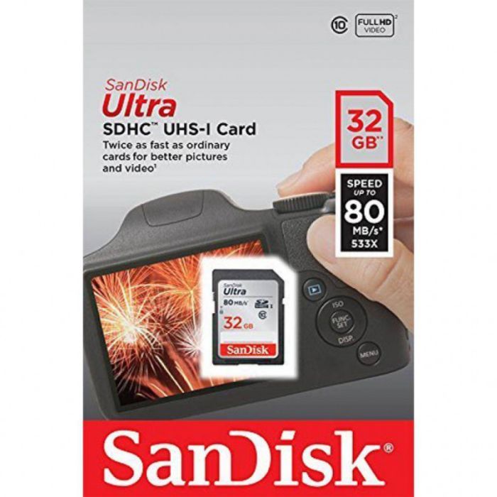 Карта памяти SanDisk 32GB SDHC class 10 Ultra (SDSDUN4-032G-GN6IN) изображение 4
