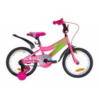 Детский велосипед Formula 16" RACE рама-9" 2020 Pink/Green/Blue (OPS-FRK-16-108)