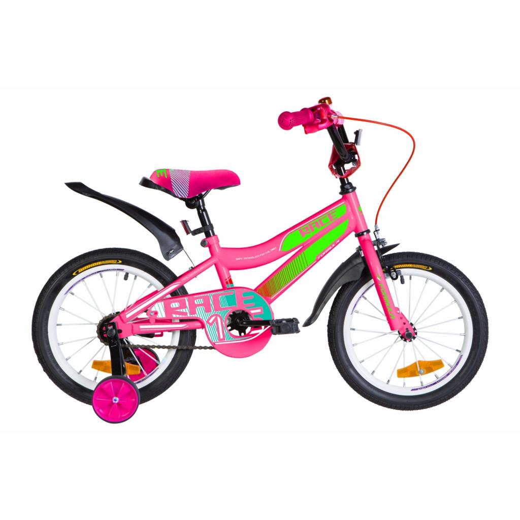 Детский велосипед Formula 16" RACE рама-9" 2020 Pink/Green/Blue (OPS-FRK-16-108)