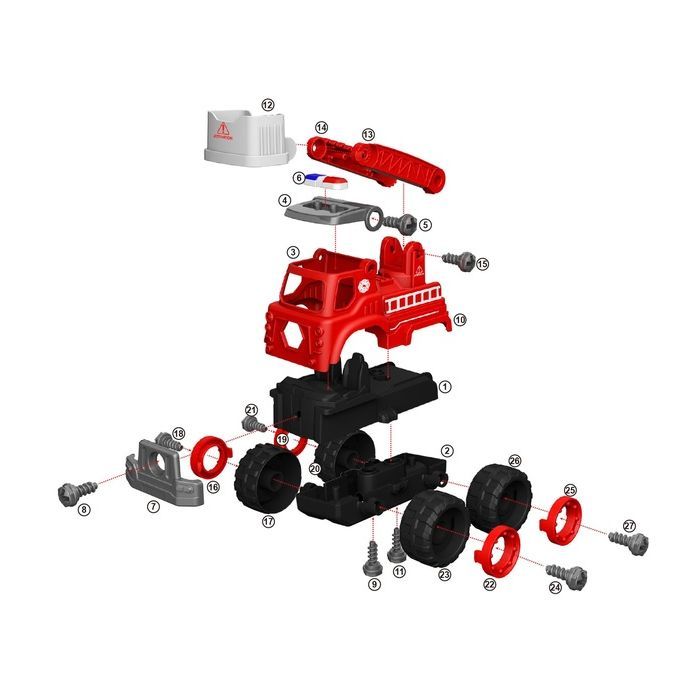 Конструктор Diy Spatial Creativity Пожарный кран (CJ-1614179) изображение 4