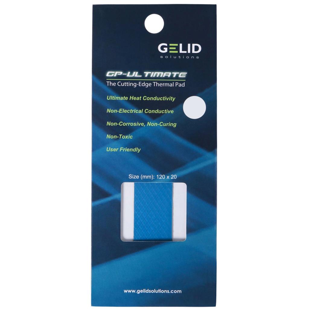 Термопрокладка Gelid Solutions GP-Ultimate Thermal Pad 120x20x1.5 mm (TP-GP04-R-C) изображение 2