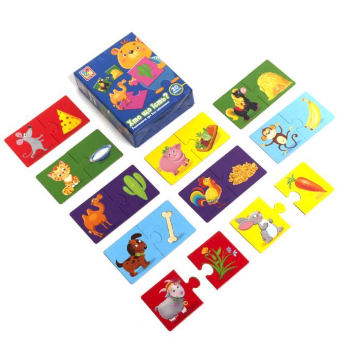 Развивающая игрушка Vladi Toys Кто что ест , украинский язык (VT1804-25) изображение 2