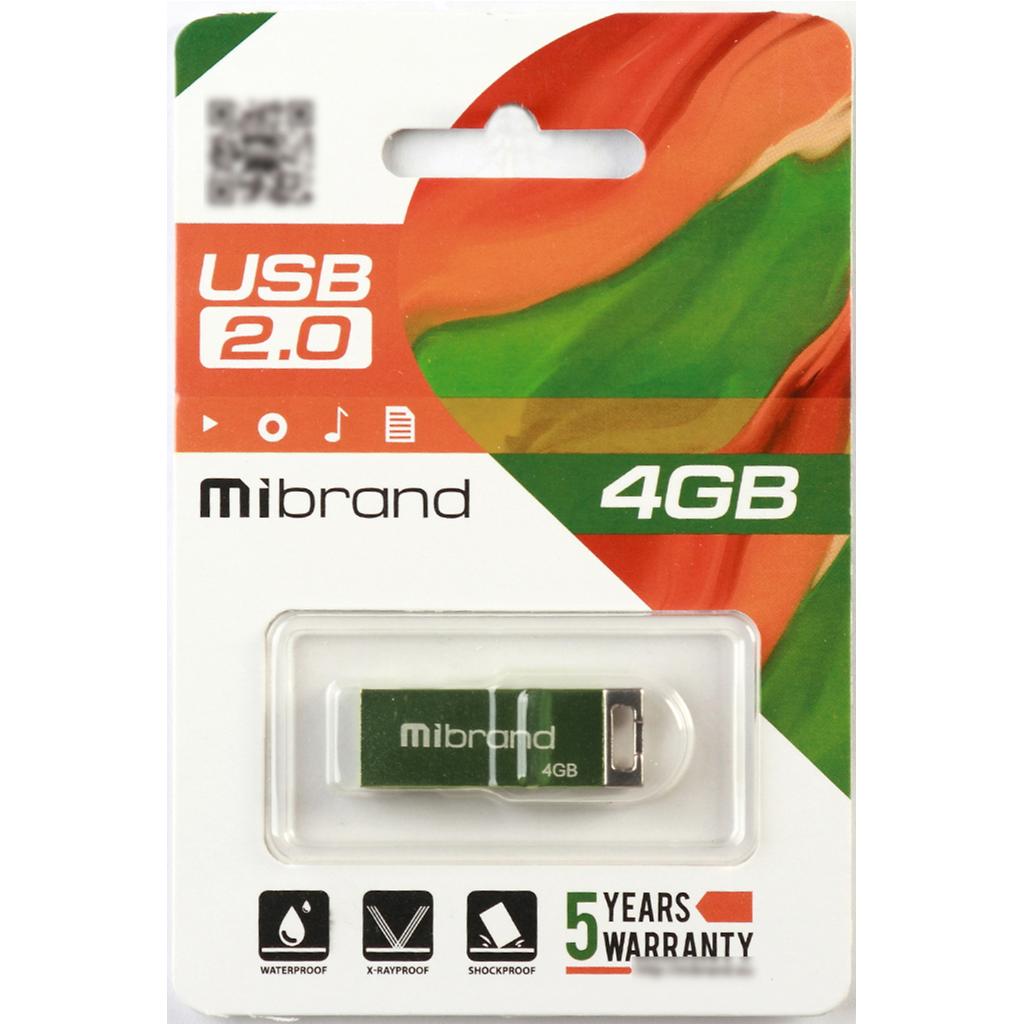 USB флеш накопитель Mibrand 8GB Сhameleon Light Green USB 2.0 (MI2.0/CH8U6LG) изображение 2