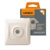 ТВ розетка Videx BINERA TV одинарная кремо (VF-BNSK1TVME-CR) изображение 4
