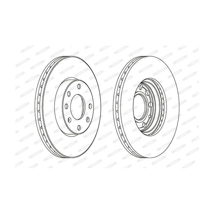 Тормозной диск FERODO DDF1041