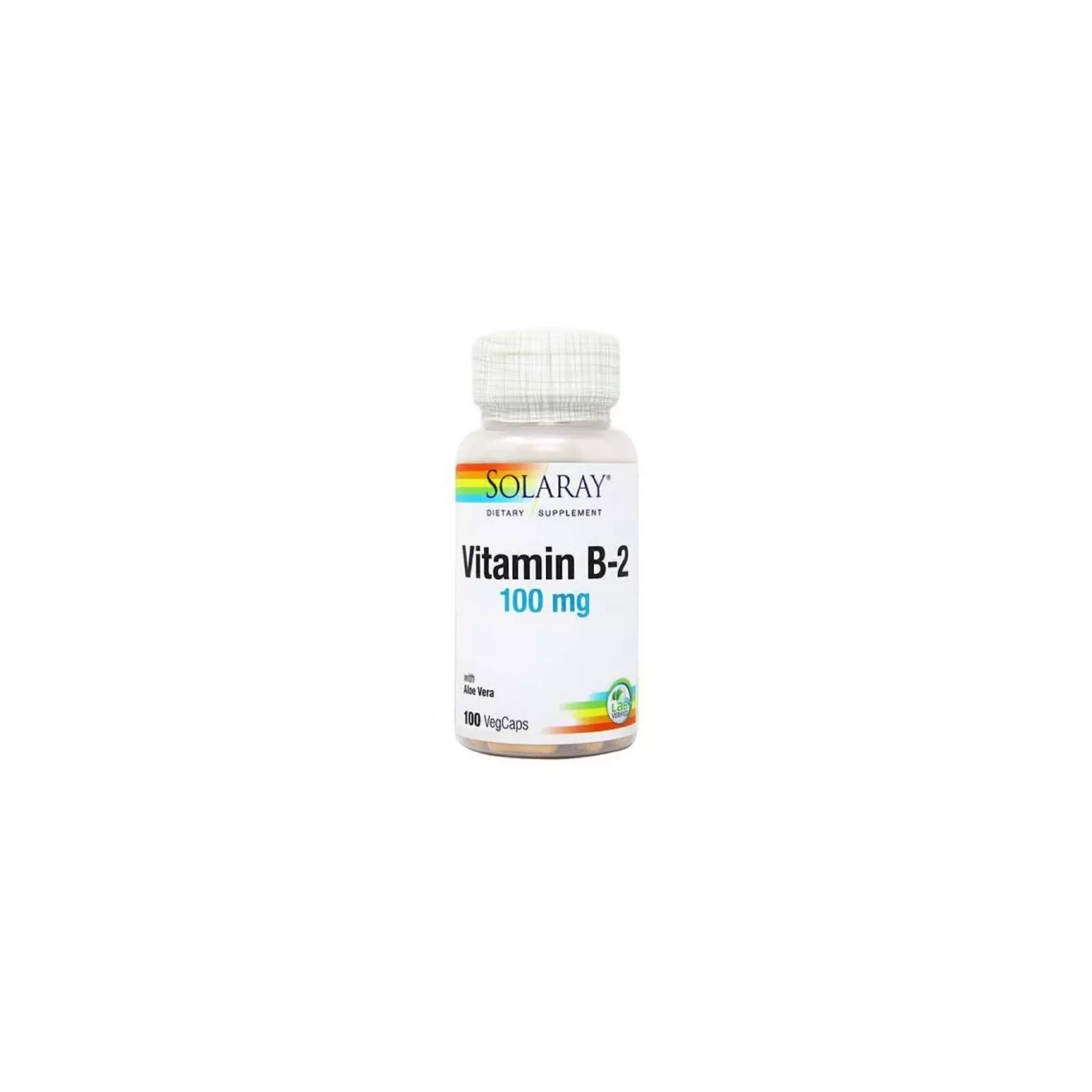 Витамин Solaray Витамин B2, 100 Мг, 100 капсул (SOR04327)