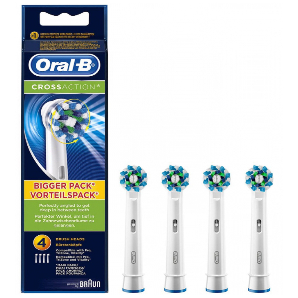 Насадка для зубной щетки Oral-B Cross Action EB50RB CleanMaximiser (4)