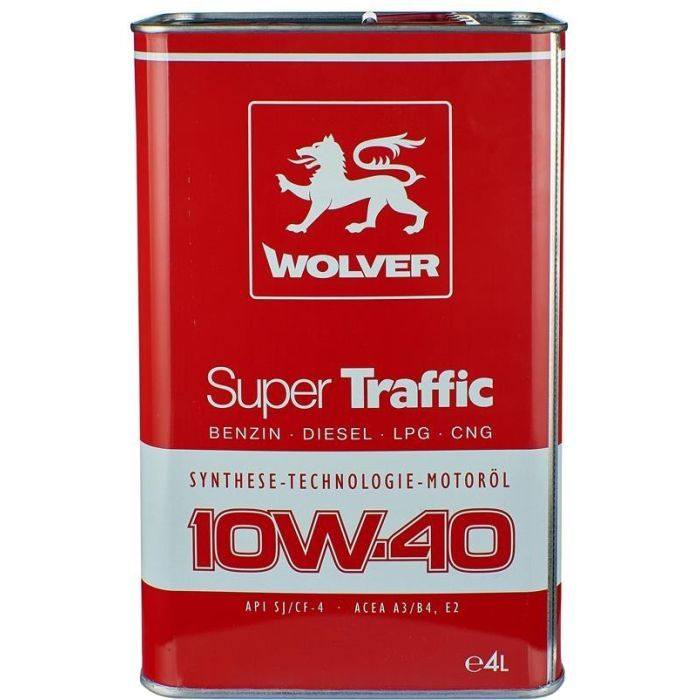 Моторное масло Wolver Super Traffic 10W-40 4л (4260360942525)