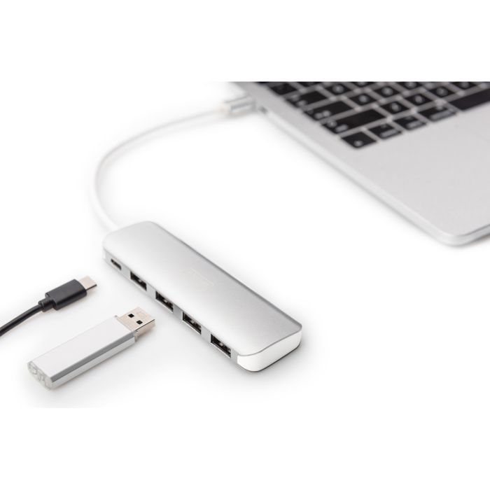 Концентратор Digitus USB Type-C, 4xUSB 3.0 (DA-70242-1) изображение 9