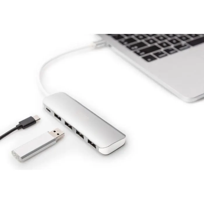 Концентратор Digitus USB Type-C, 4xUSB 3.0 (DA-70242-1) изображение 9