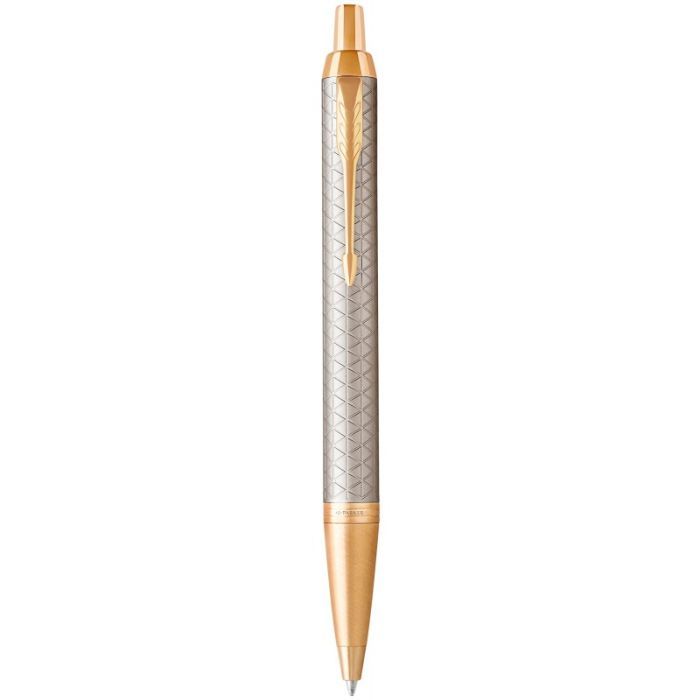 Ручка шариковая Parker IM 17 Premium Warm Silver GT BP (24 132)