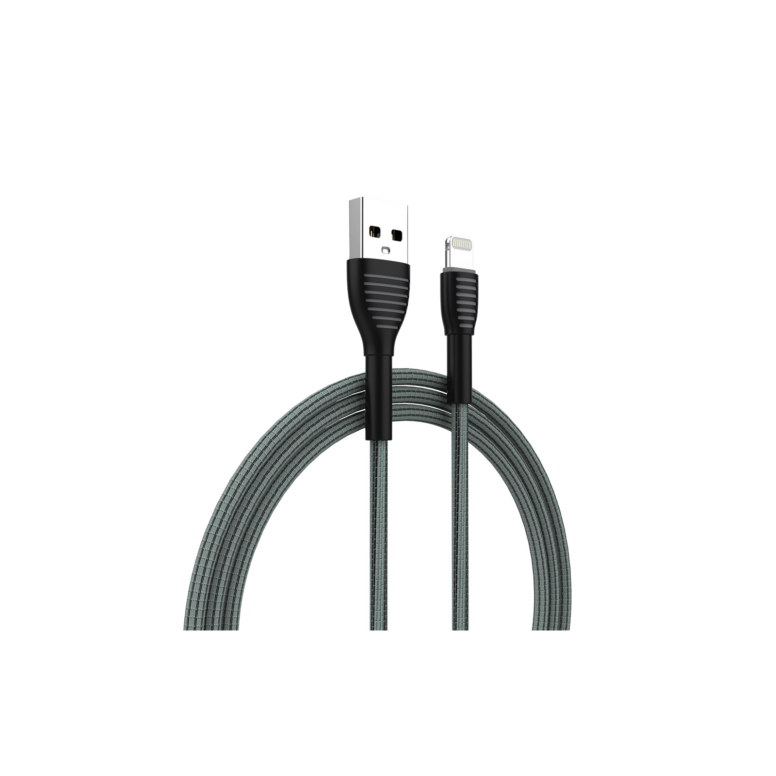 Дата кабель USB 2.0 AM to Lightning 1.0m ColorWay (CW-CBUL041-GR) зображення 2