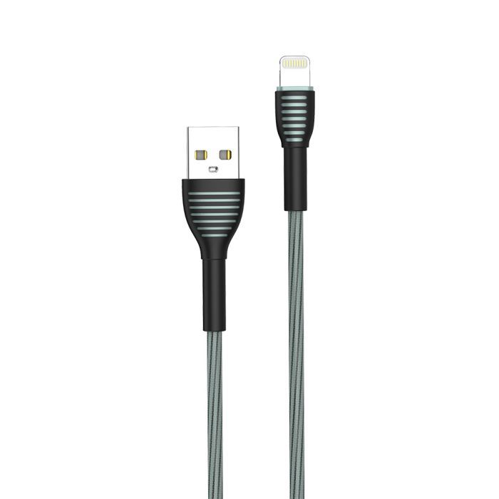 Дата кабель USB 2.0 AM to Lightning 1.0m ColorWay (CW-CBUL041-GR) зображення 4