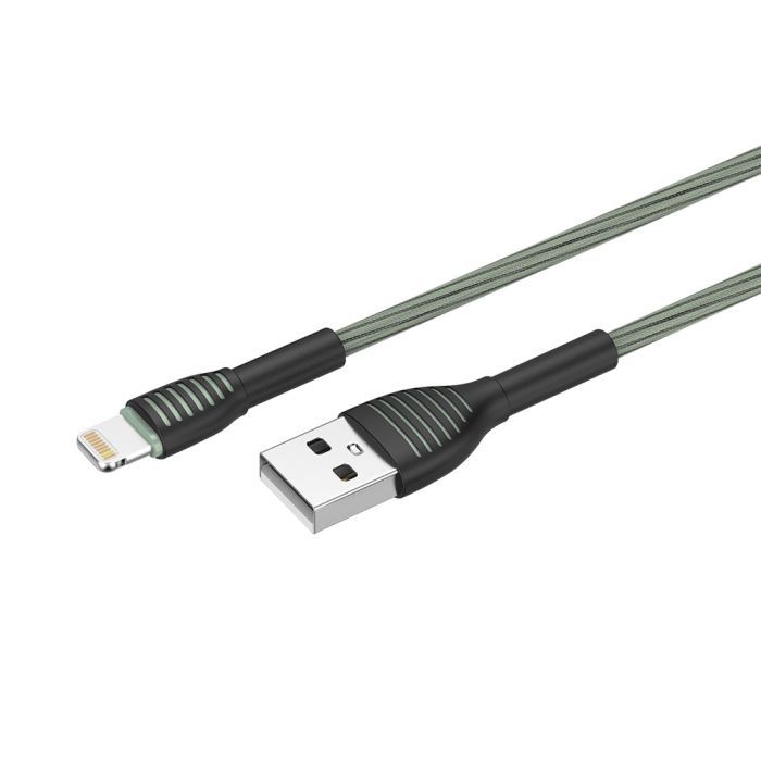 Дата кабель USB 2.0 AM to Lightning 1.0m ColorWay (CW-CBUL041-GR) зображення 5