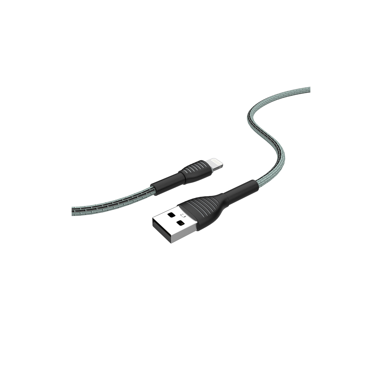 Дата кабель USB 2.0 AM to Lightning 1.0m ColorWay (CW-CBUL041-GR) изображение 6