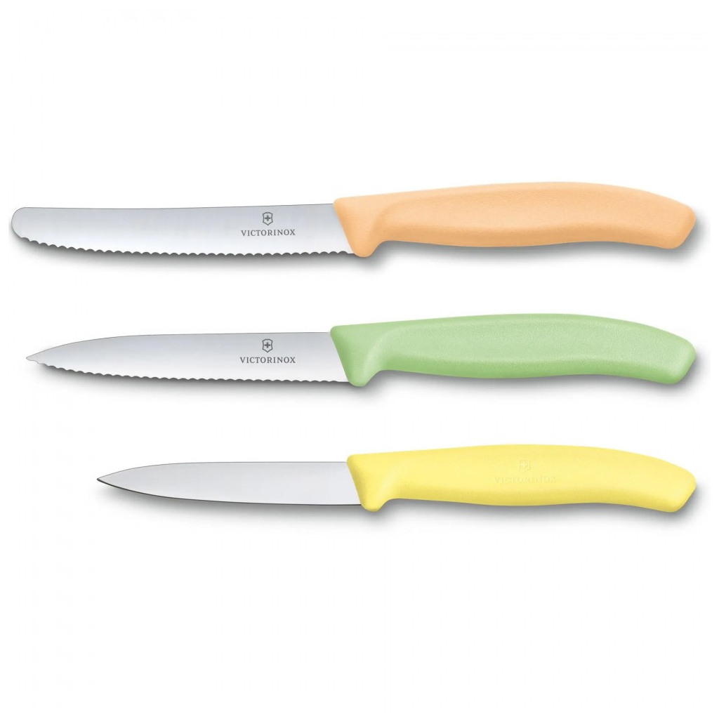 Набор ножей Victorinox SwissClassic Paring Set 3 шт Light Yellow, Green, Orange (6.7116.34L2) изображение 2