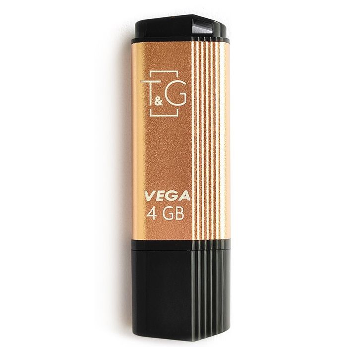 USB флеш накопитель T&G 4GB 121 Vega Series Gold USB 2.0 (TG121-4GBGD)