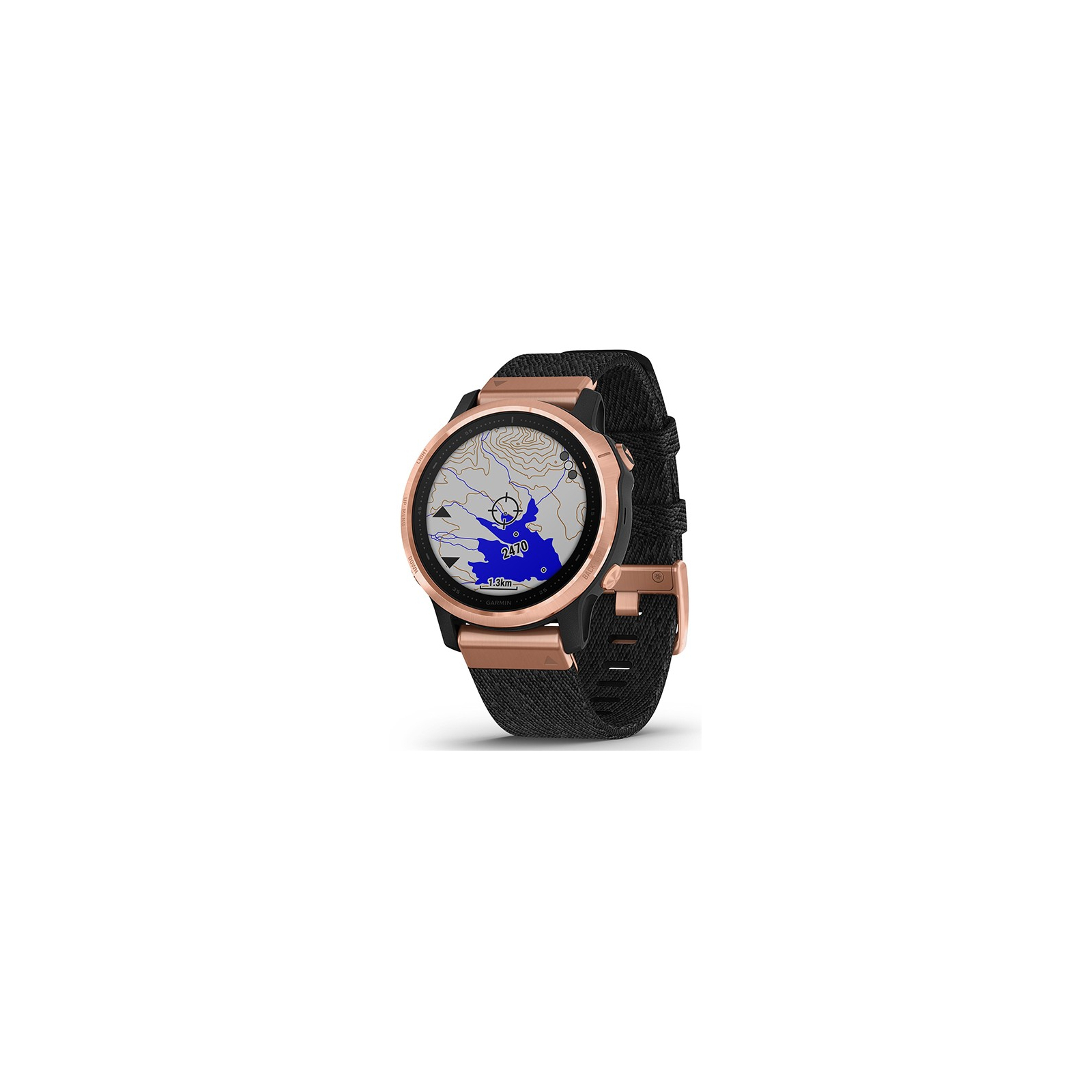 Смарт-годинник Garmin fenix 6S Sapphire, Rose Gold/Blk w/Nylon Band (010-02159-37) зображення 8