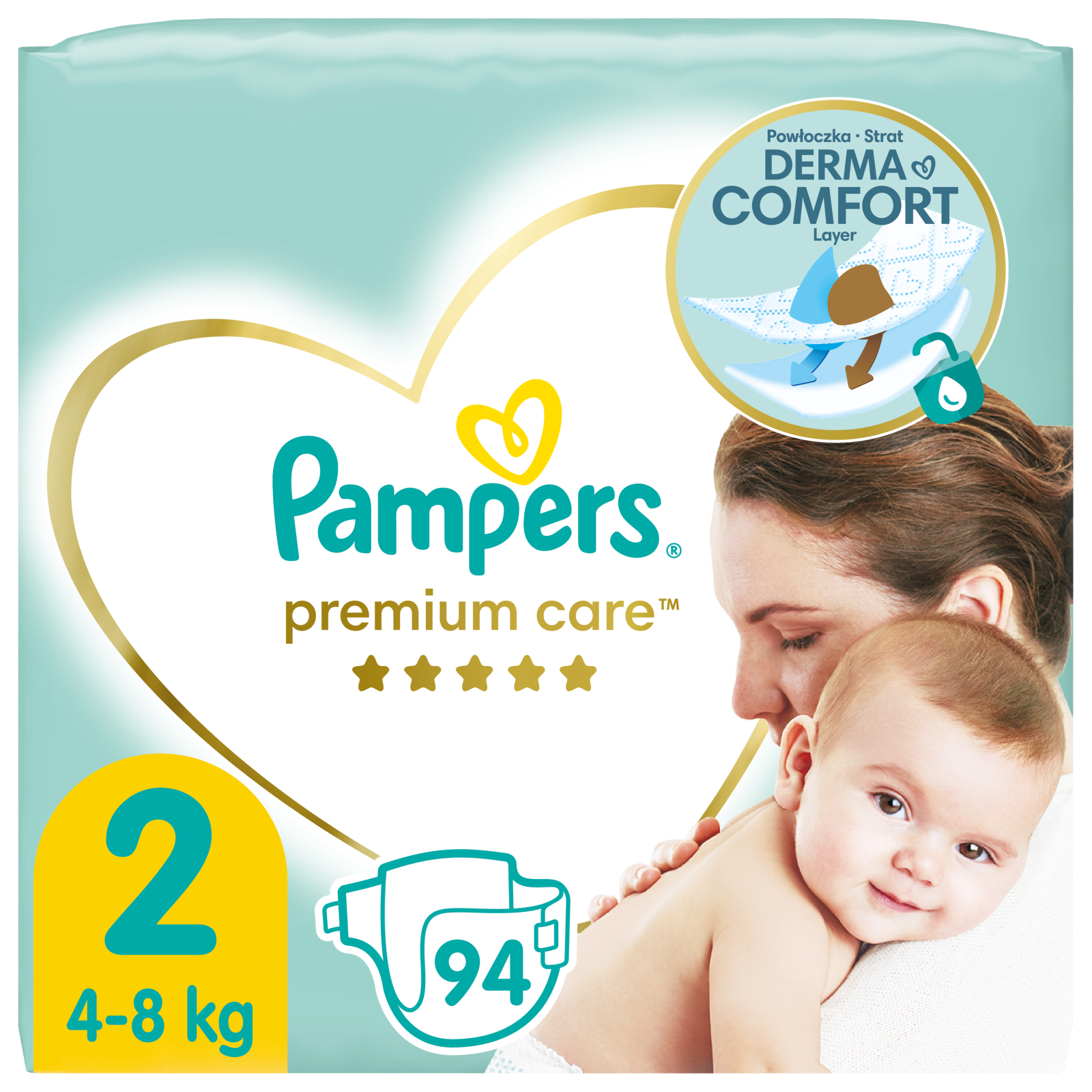 Підгузки Pampers Premium Care Mini Розмір 2 (4-8 кг) 94 шт (8001841104911)