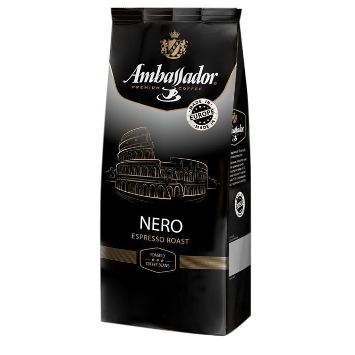 Кофе Ambassador в зернах 1000г пакет, "Nero" (am.52309) изображение 2