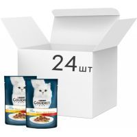 Вологий корм для кішок Purina Gourmet Perle Duo. З куркою і яловичиною в підливі 85г (7613033574702) зображення 2