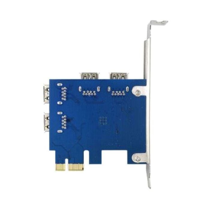 Адаптер Dynamode PCI-E x1-x16 to 4 PCI-E USB3.0 (RX-riser-card-PCI-E-1-to-4) зображення 2