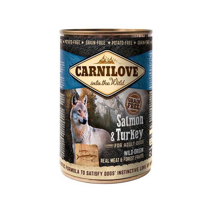 Консервы для собак Carnilove Dog с лососем и индейкой 400 г (8595602529278)
