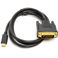 Фото - Кабель Power Plant Перехідник USB Type-C 3.1 to DVI (24+1) (M) 1.0m PowerPlant  CA9 (CA912124)