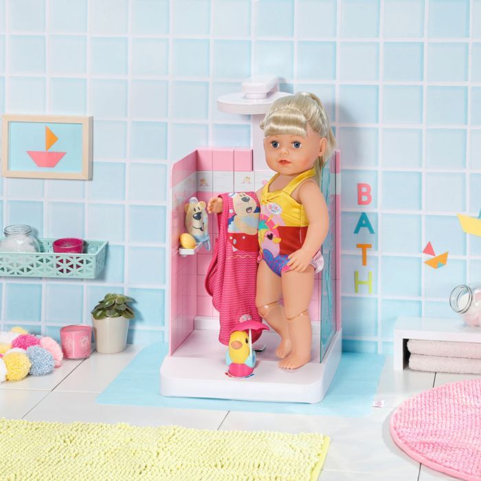 Аксесуар до ляльки Zapf Автоматична душова кабінка Baby Born - Купаємося з качечкою (830604) зображення 5