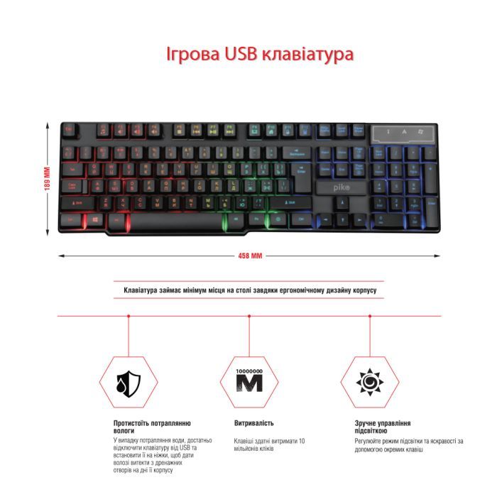 Комплект Piko GX200 USB Black (1283126489808) изображение 2