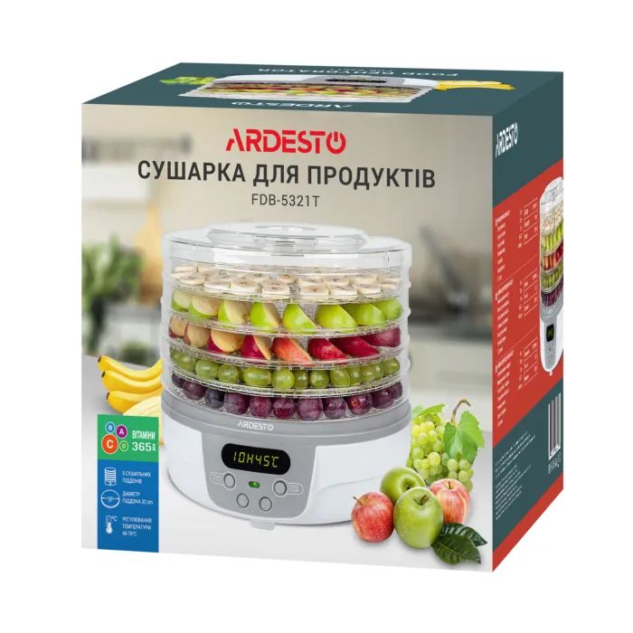 Сушка для овочів та фруктів Ardesto FDB-5321T зображення 6