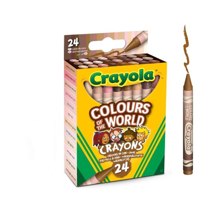 Карандаши цветные Crayola Colours of the World восковые 24 шт (52-0114)